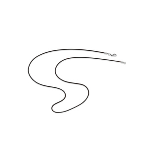 【新年礼物】周大福男士经典不锈钢扣棕色情侣颈绳男AX99