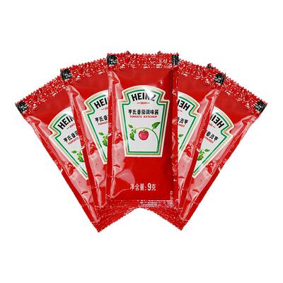 亨氏番茄酱9g番茄酱小包家用番茄沙司小包装正品薯条汉堡炸鸡披萨