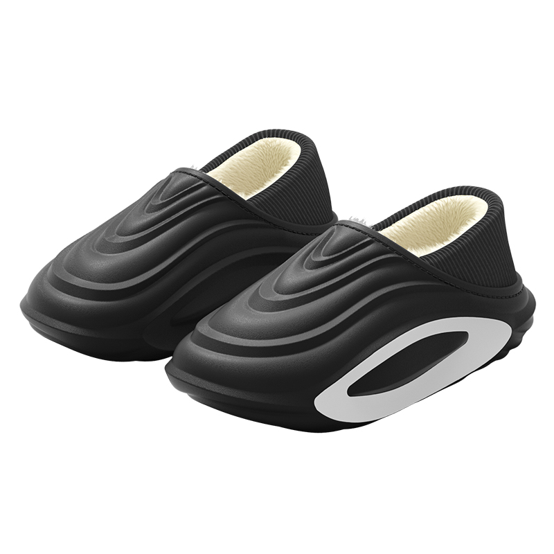 防水男棉拖鞋男士冬季外穿加绒保暖室内居家防滑包跟棉鞋男款冬天