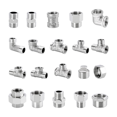 弯头对内直通一进二出不锈钢水管