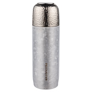 [官方正品]飞剑纯钛保温杯双层钛焖茶杯一盖两用泡茶养生钛水杯子