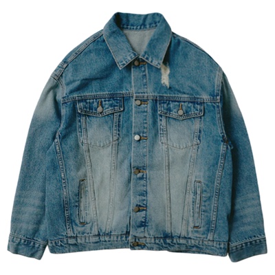 iaiammo丨25AW原创设计感小众复古廓形宽松男女中大 童装牛仔外套