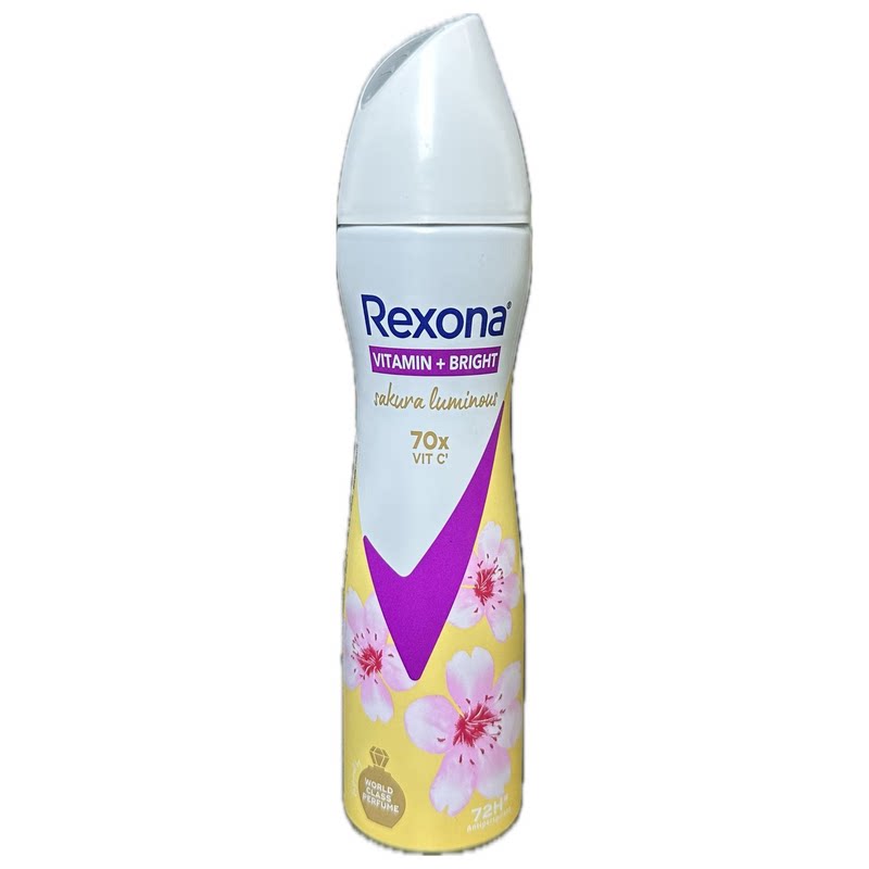 Rexona 蕊娜女士透亮樱花止汗喷雾135ML香体净温和无刺激持久留香