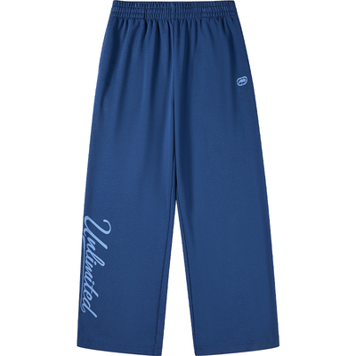 ecko红犀牛阔腿直筒针织休闲卫裤