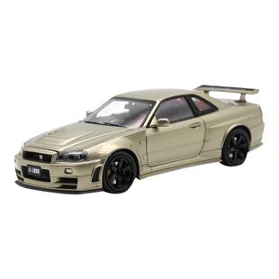 PGM限量1:43 翡翠绿 Nissan尼桑GTR R34 Z-TUNE 合金全开汽车模型