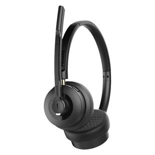 飞利浦SHM5108头戴式话务专用耳机双耳无线蓝牙客服电销降噪耳麦