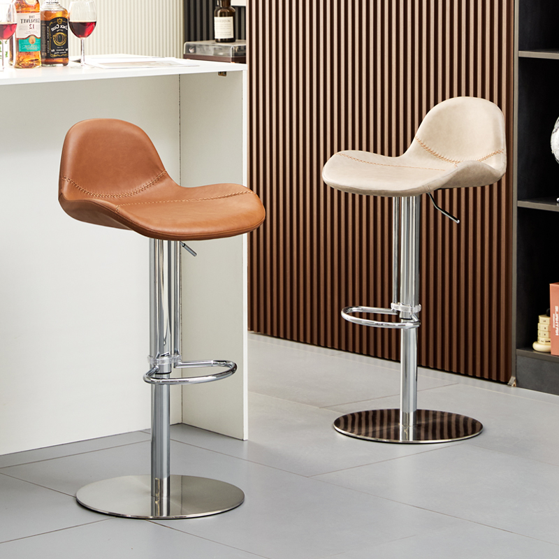 吧台椅铁艺酒吧椅子旋转升降椅高脚凳靠背高脚椅现代简约家用凳子