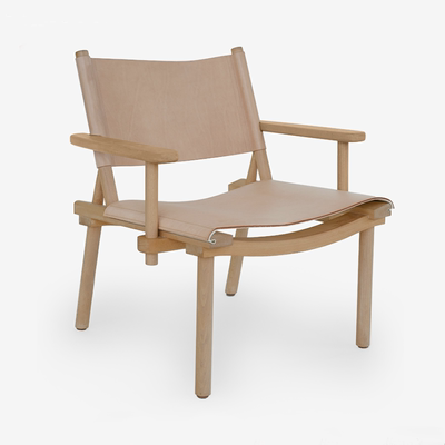 HITCHCOCK北欧休闲椅实木真皮