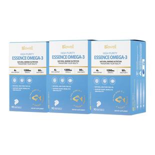 【自营】[3瓶]Biowell海益臣进口鱼油99%高纯度omega3心血管60粒