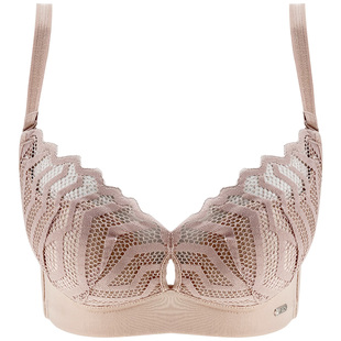 杰奎琳内衣女大胸显小聚拢薄款侧收副乳性感无钢圈防下垂新款胸罩