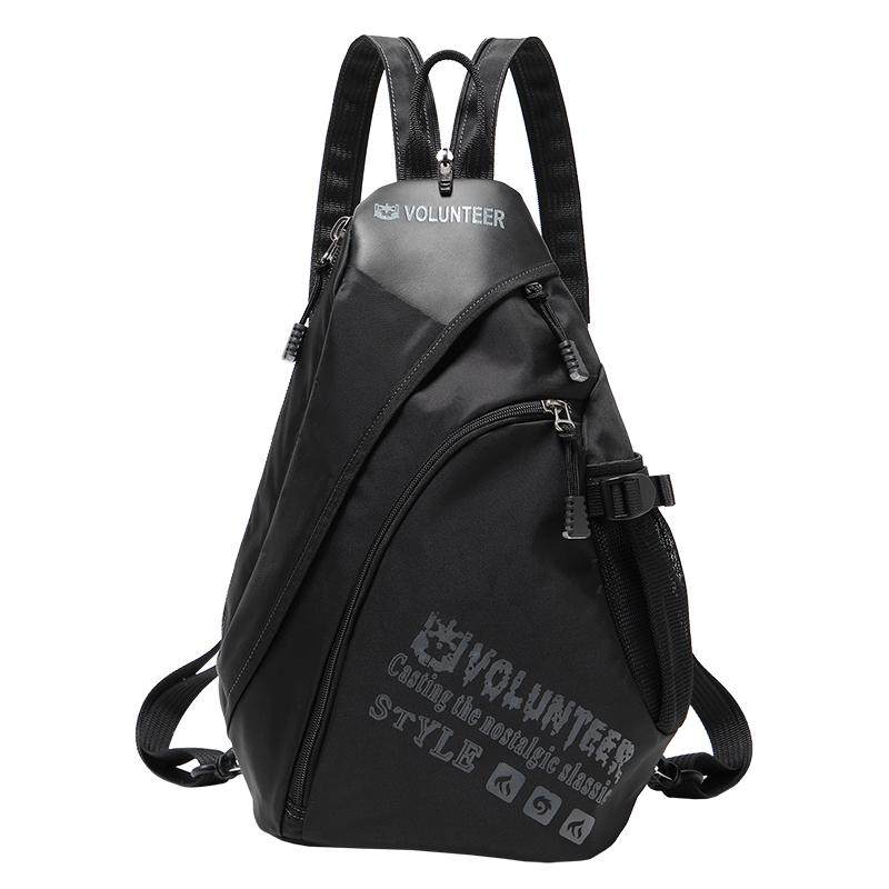 volunteer多功能双肩包男两用登山小背包男大容量轻便单肩斜挎包