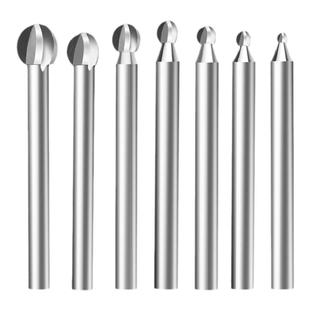 木工球刀白钢球头2.35丸球刀木雕根雕电动刀电磨配件工具