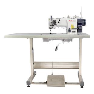 凯旋20628全自动电脑自动剪线双针三同步坐垫沙发皮革厚料平缝机