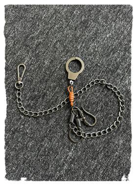 复古手铐配饰链条搭配装饰裤链