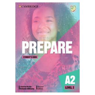 prepare教材现货进口原版剑桥英语新版第二版 Prepare Level 2 学生书+练习册+音频下载码 A2 剑桥通用5级MSE认证KET考试3月冲刺