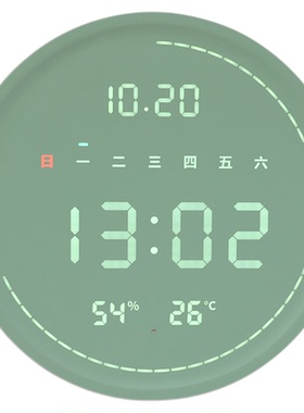 自动对时实木挂钟客厅家用万年历