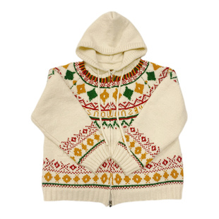 踏进银河 秋冬小个子新年圣诞小众复古毛衣开衫宽松显瘦针织外套