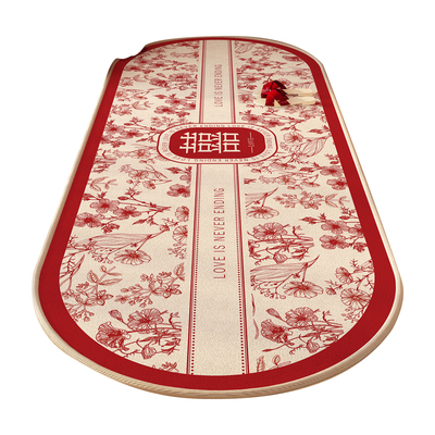 地毯结婚红色床边毯卧室喜字家用