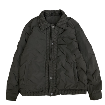 田先生修身翻领百搭短款羽绒外套