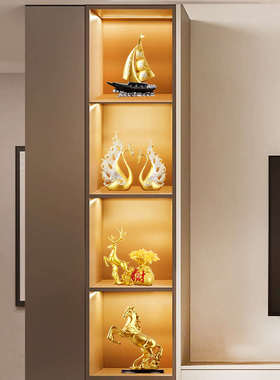 轻奢酒柜装饰品摆件客厅电视柜高端大气上档次玻璃柜现代家居摆设
