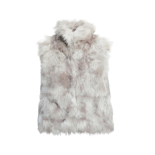 fragileheart易碎商店· 灰云拥暖 环保肌理皮草马甲新款毛毛外套