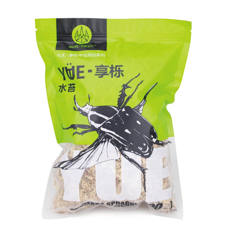 牧野虫社水苔带毛甲虫垫材成虫防止绒毛刮花保湿性强躲藏独角仙