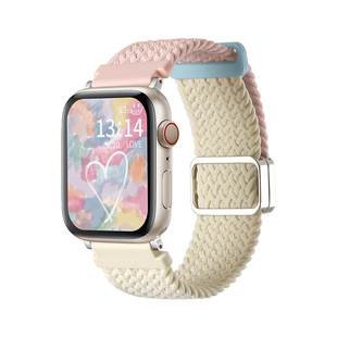 适用小米手环9/8/7pro手表带女生编织磁吸智能电子手表腕带redmi watch6的手带新款男士红米watch5/4/3/2表带