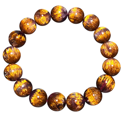 朔冉天然极光紫钛极光23水晶手串