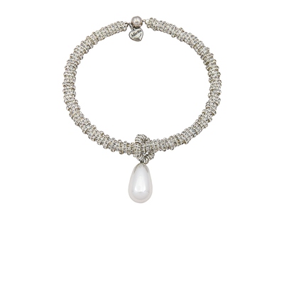 Julietta PEARL 垂褶项链revolve时尚小众新品