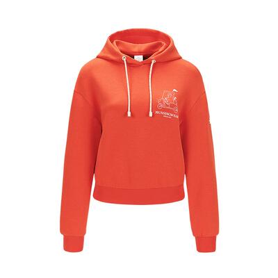 【相变温控】Munsingwear万星威休闲春季女士新年柿子橘卫衣连帽