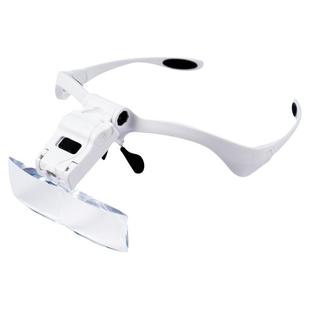 头戴式放大镜高清纹绣对线专用随身携带灯眼镜型扩大镜美嫁接睫毛