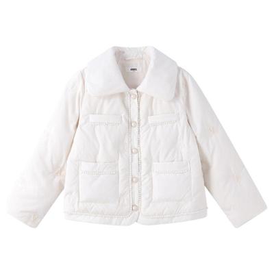 【商场同款】安奈儿童装女童短款羽绒服冬甜美保暖AG345599