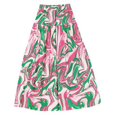 印花半身裙阁兰秀A字裙中长款