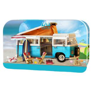 乐高大众T2露营车10279展示盒10220亚克力防尘罩LED灯光灯饰灯组