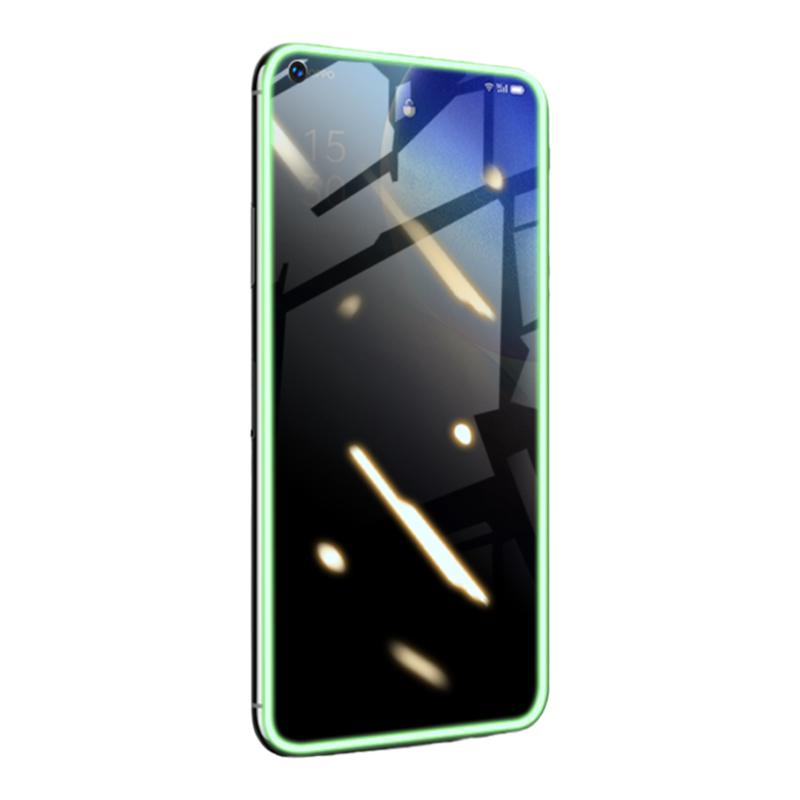 适用OPPOReno5防窥屏夜光气囊膜