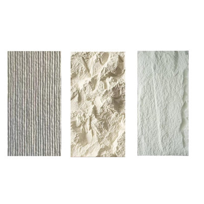 PU石材花岗岩流水石山岩石背景墙混搭石皮轻淘石毛石仿石墙面装饰