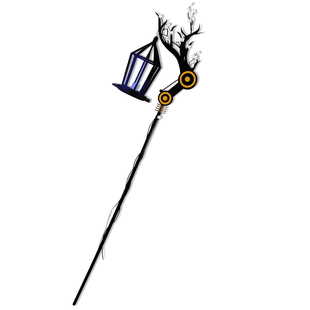 三木君 明日方舟夜莺cos道具服武器法杖鸟笼灯笼挽歌皮肤 可发光