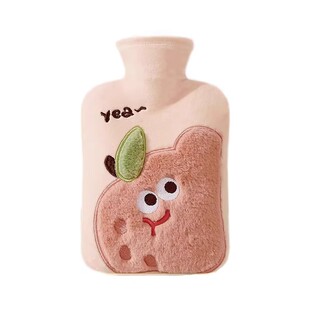 热水袋注水暖水袋防爆正品可爱毛绒套暖宝宝暖手宝敷肚子被窝专用
