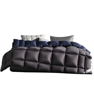 水星家纺匈牙利进口95白鹅绒冬被全棉抗菌轻奢高端羽绒被加厚被芯