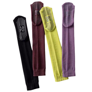 长筒瑜伽袜子防滑专业女室内健身地板袜成人瑜伽防滑袜普拉提袜子