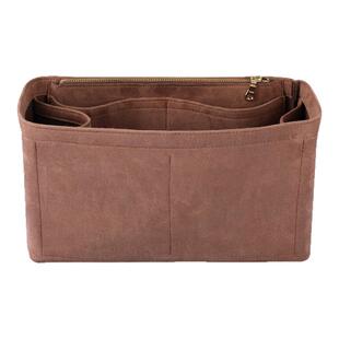 适用于Coach蔻驰托特包city33妈咪内单包中包收纳化妆包绒面内衬