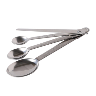 日本AIZAWA相泽工房304不锈钢量勺克数勺套装厨房计量匙烘焙家用