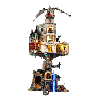 适用乐高古灵阁展示盒76417哈利波特巫师银行灯光配件积木LED灯饰