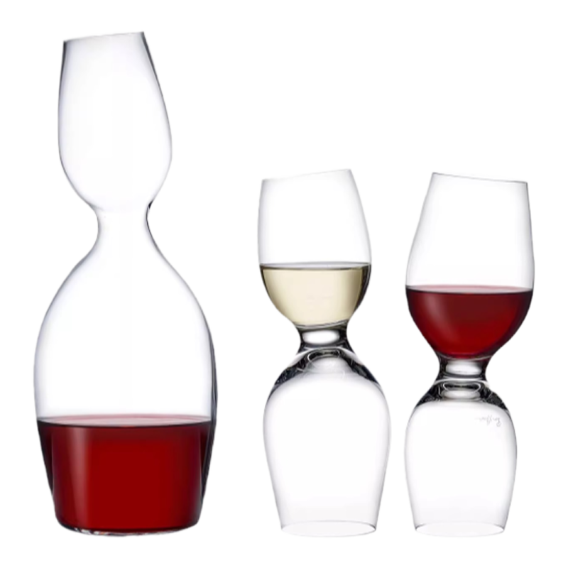 土耳其Nude进口Red or White酒杯醒酒器水晶玻璃创意酒杯手工酒壶