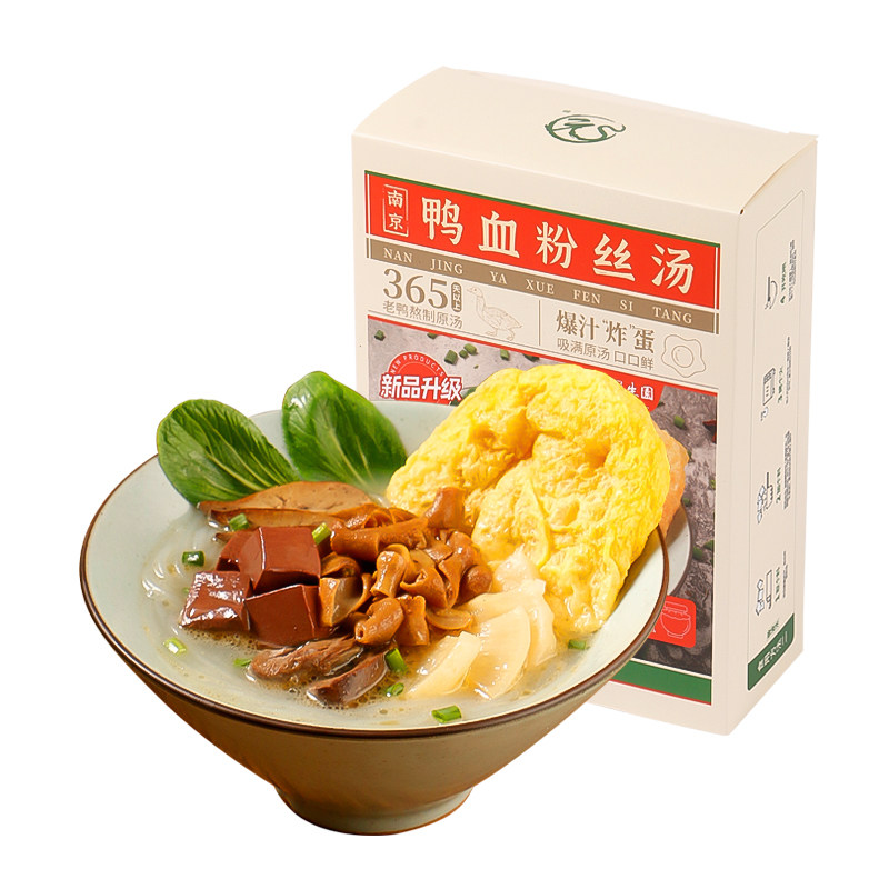 【宝藏姐妹团】南京冠生园鸭血粉丝汤老鸭汤经典炸蛋266g/盒*6tz