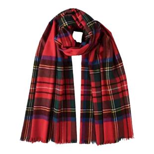 Johnstons of Elgin秋冬羊绒经典格纹披肩男女礼盒