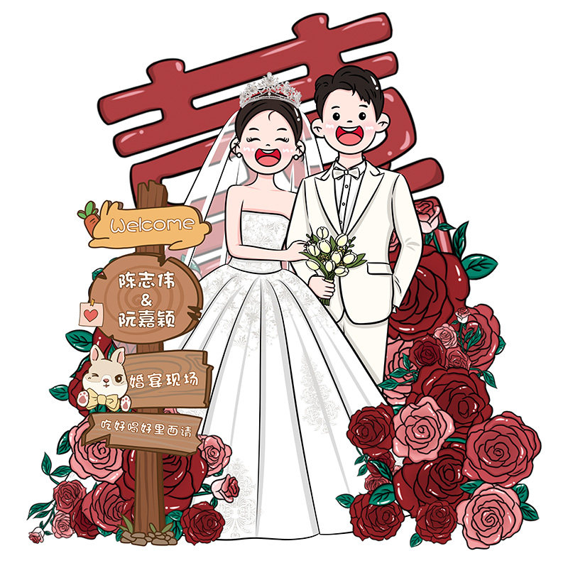手绘q版头像定制礼物漫画卡通人头像定制/手绘真人漫