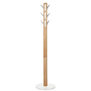 UMBRA实木拍击衣帽架落地卧室简约挂衣架 玄关入户伞桶雨伞收纳架