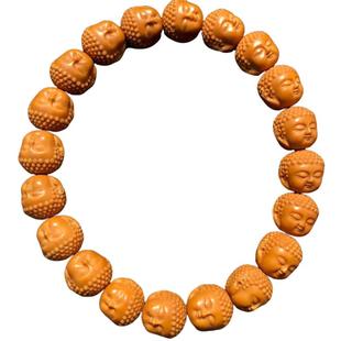 宝宝佛猴头手串高端男士手链女款小佛头女士核桃核雕刻橄榄核精雕