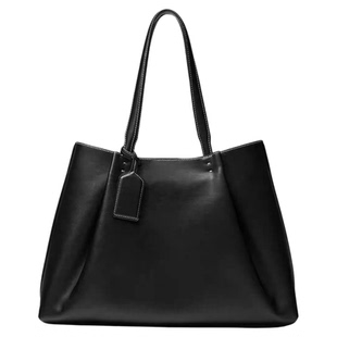 小众设计 秋季女包 2026新款 黑色大容量休闲托特包 手提单肩包